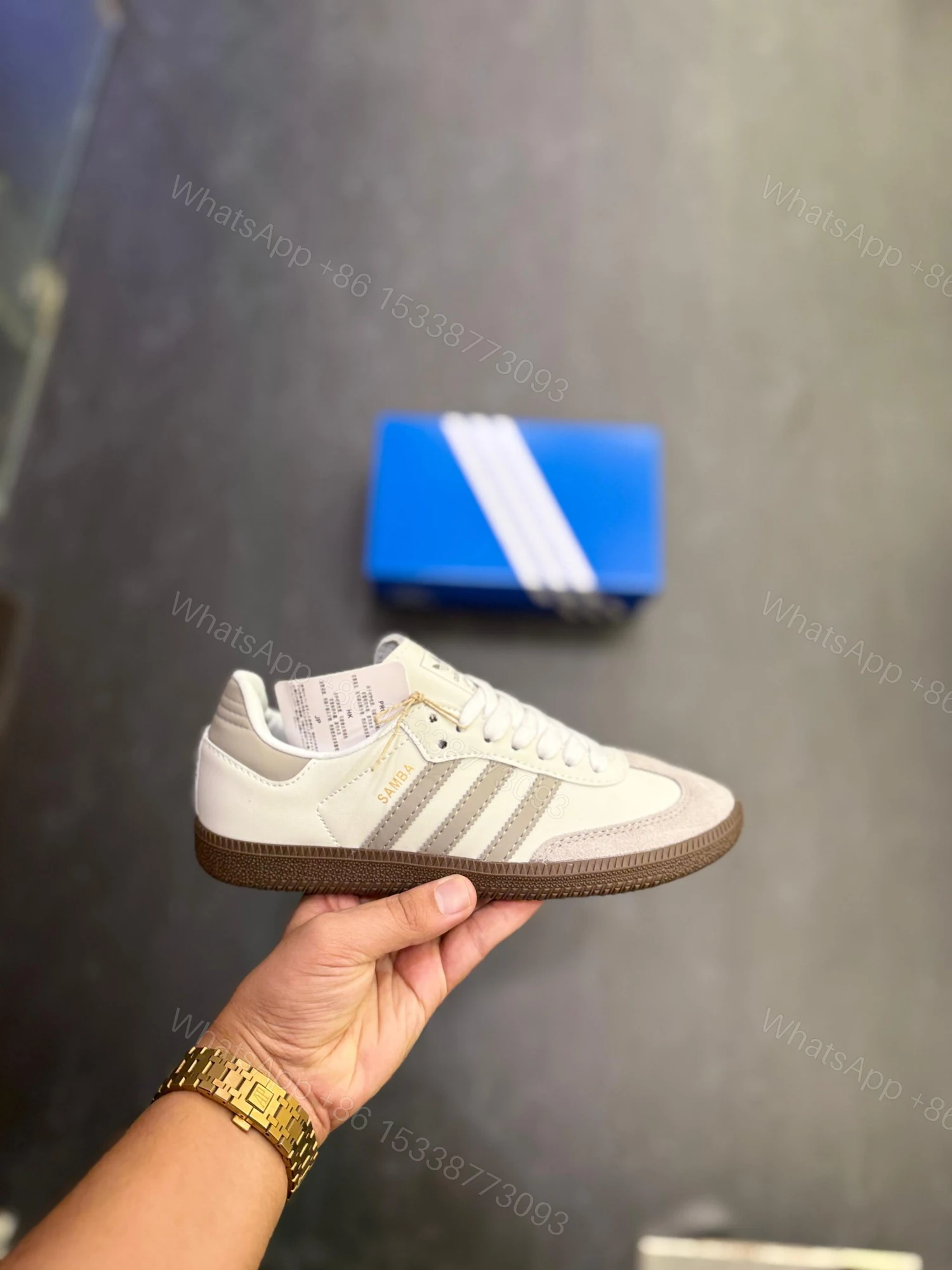 View 4 of First Copy Adidas Originals Samba OG Grey – Casual Sneakers