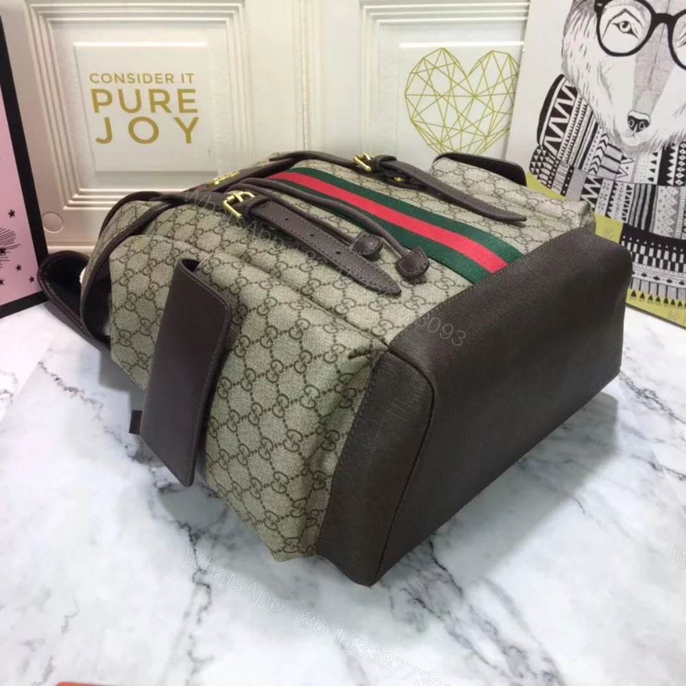 View 6 of Gucci Ophidia GG Medium Large Backpack Beige And Ebony GG Supreme Canvas 40Cm 598140 HUHAT 8564