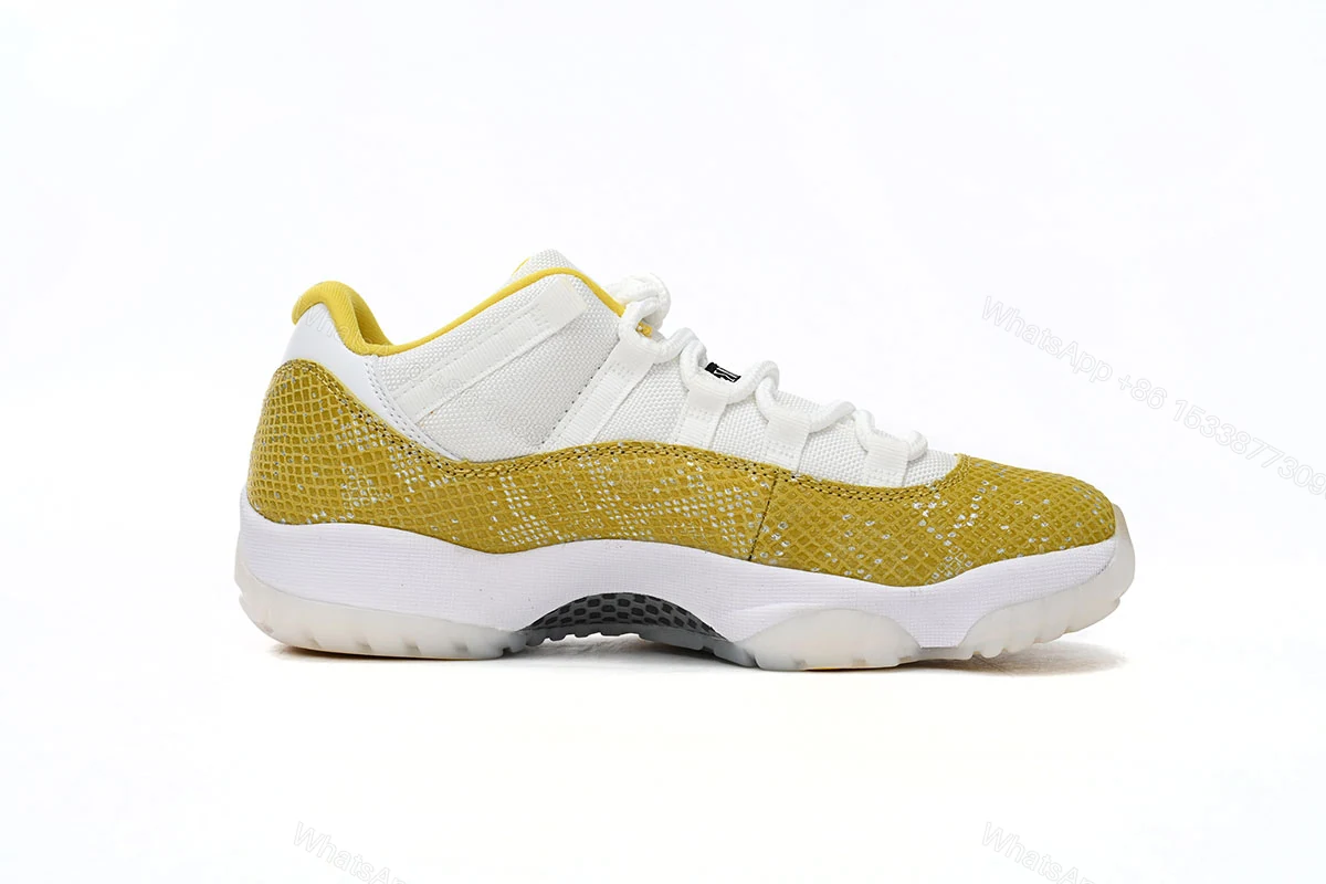 View 2 of Air Jordan 11 Retro Low WMNS “Yellow Snakeskin AH7860-107