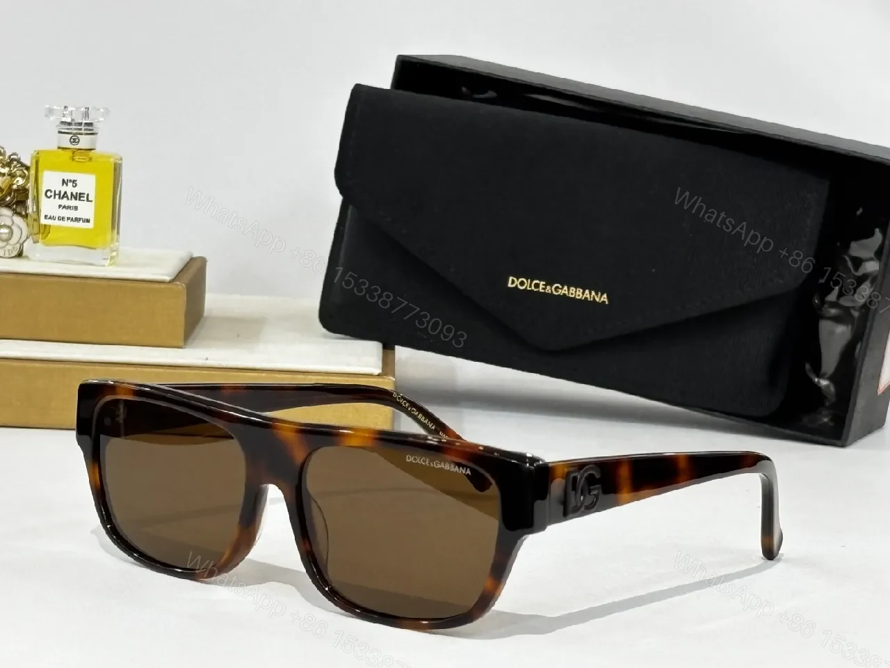 View 7 of Bold Black Acetate Sunglasses: Oversized Square Luxe Style
