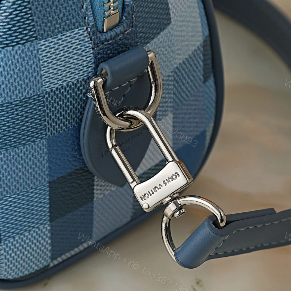 View 8 of Louis Vuitton Speedy 18 Bandoulière Blue 18Cm M29050