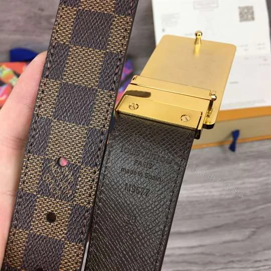 View 7 of LOUIS VUITTON INVENTEUR DAMIER EBENE/GRAPHITE BELT – B159