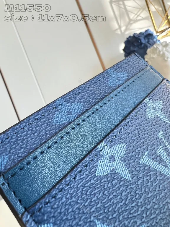 View 2 of Iconic Patterned Cardholder â€” Nylon-Leather, Slim Luxury