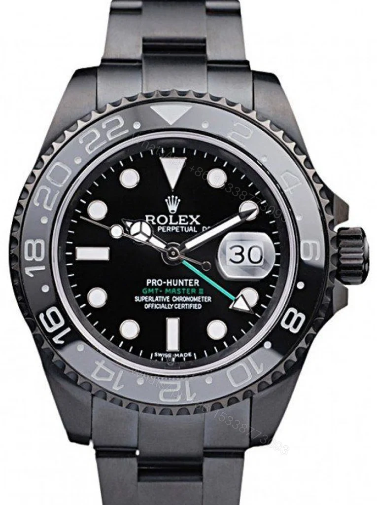 Superclone Rolex GMT-Master II Black Dial REP016828 — view 1