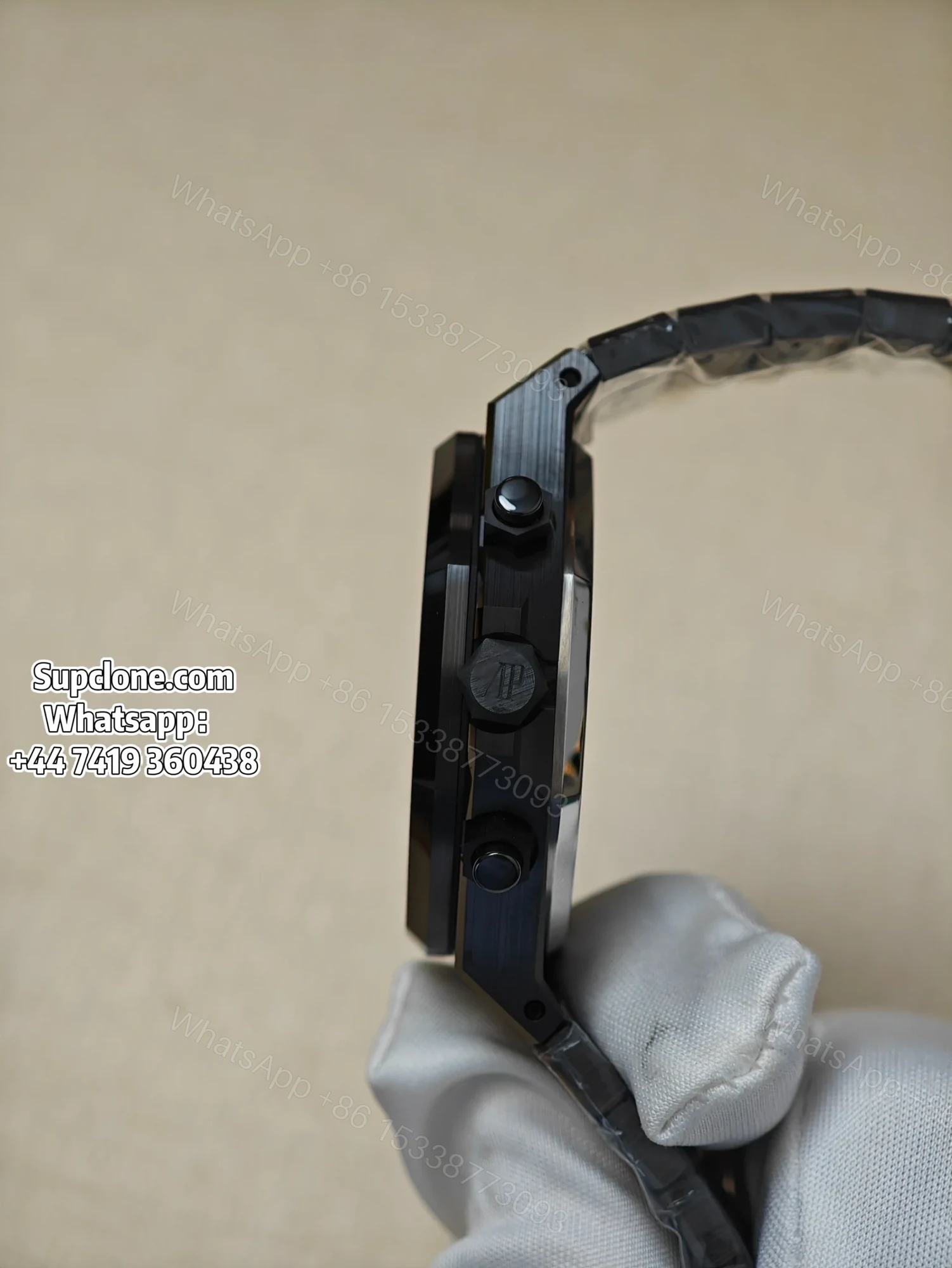 View 6 of Audemars Piguet Super Clone Royal Oak Ceramic Black Dial 26240 Chronograph 41mm