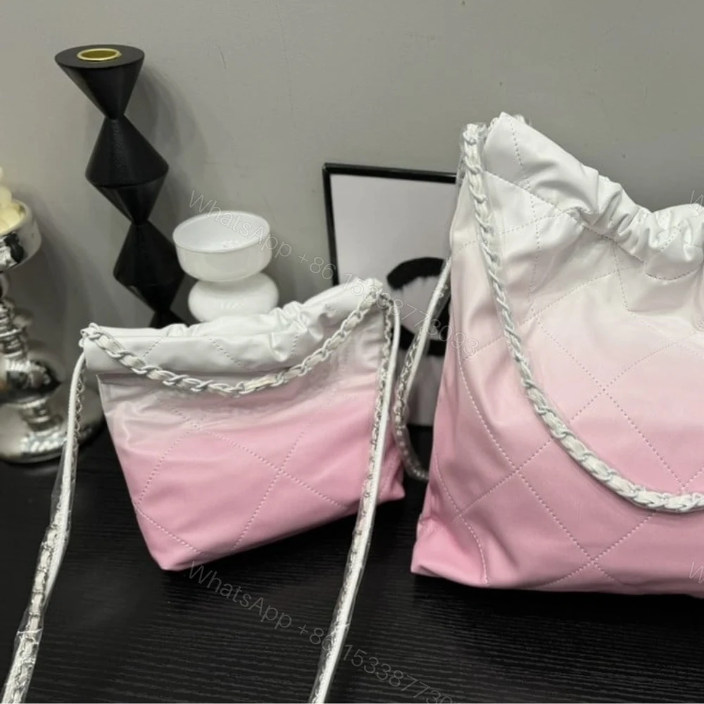 View 3 of Chanel 22 Mini Handbag Patent Gradient Calfskin Pink 20Cm