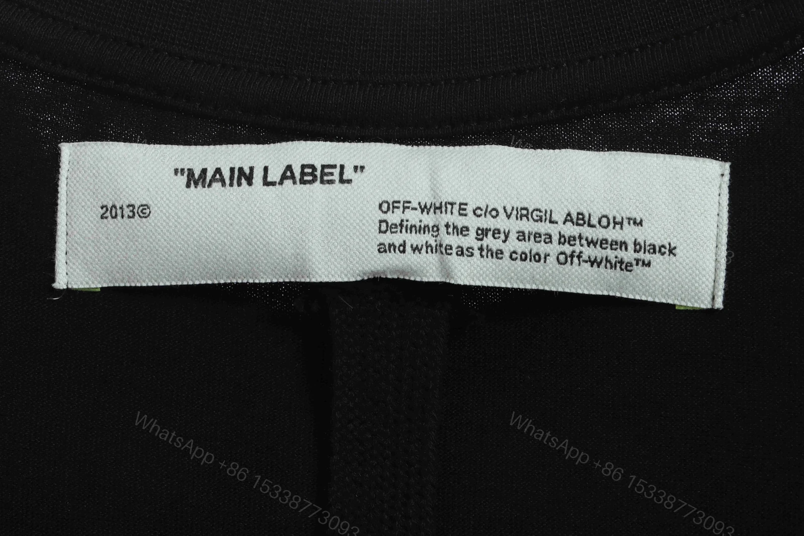 View 9 of Off-White Oil Painting Printing Black T-Shirt