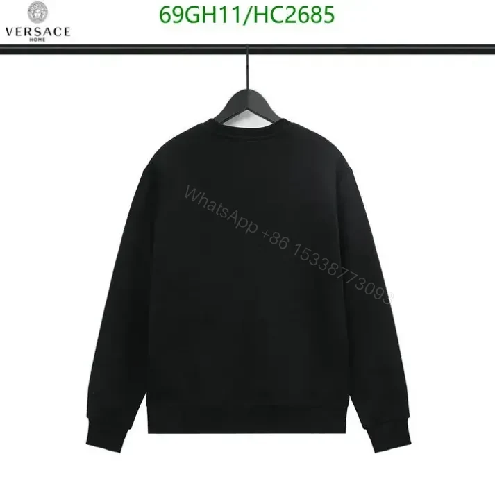 View 4 of Versace Black Long Sleeve Sweatshirt HC26854