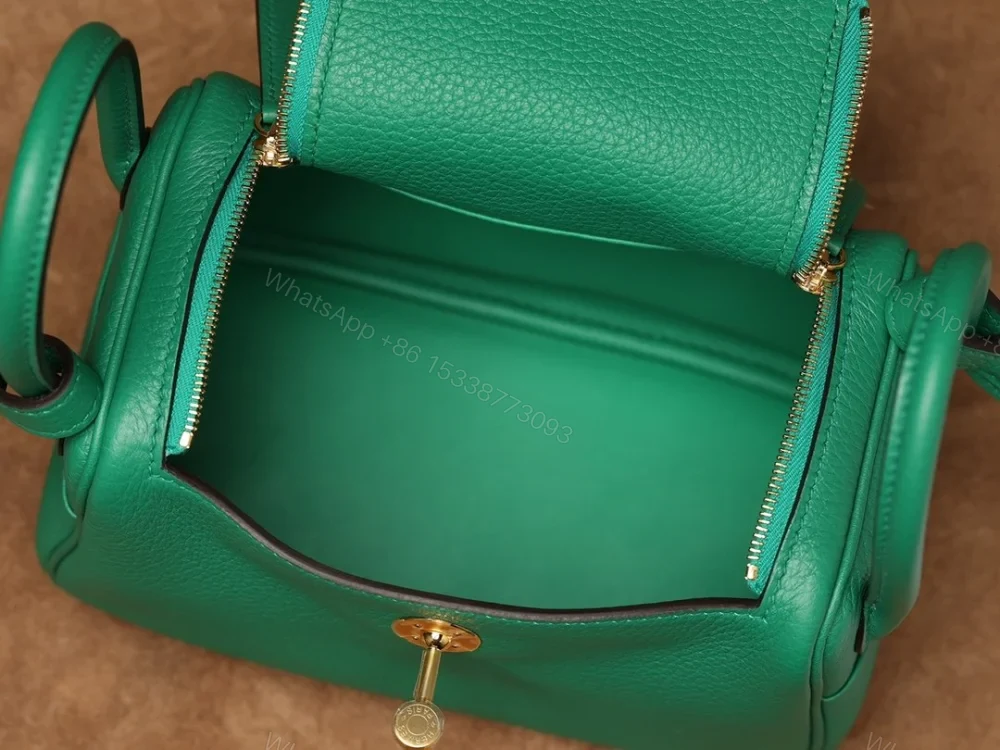 View 9 of HermesLindy系列頂級復刻包袋祖母綠金扣