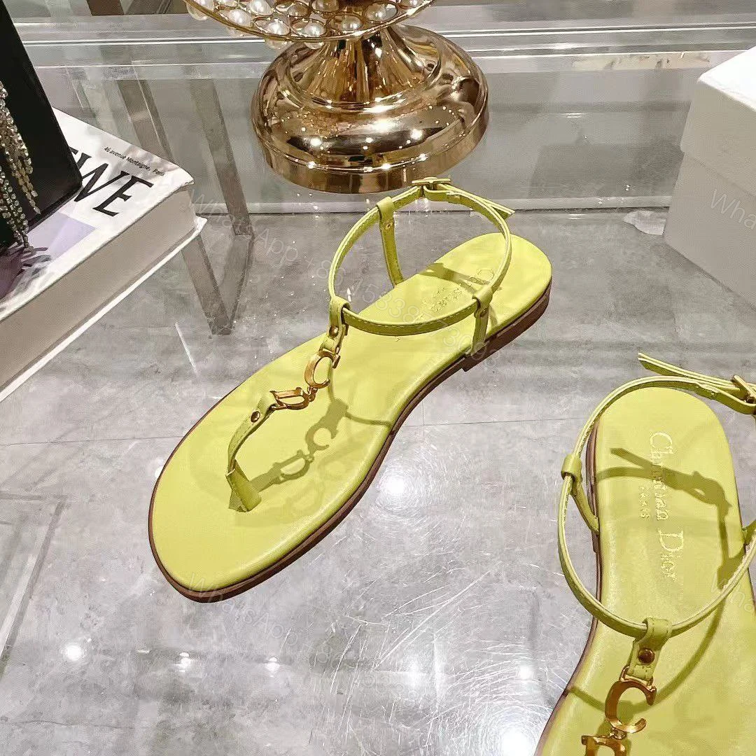 View 3 of Dior Dioriviera C’est Dior Thong Sandal Yellow
