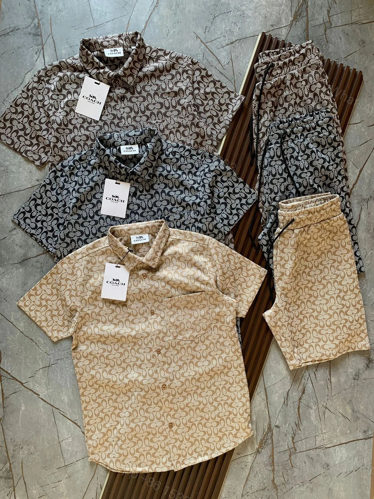 View 5 of FIRST COPY COACH IMPORTED COTTON SUMMER CORD SETS