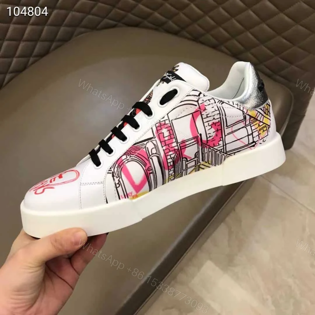 View 7 of DOLCE & GABBANA PORTOFINO SNEAKERS IN PRINTED NAPPA CALFSKIN – DG6