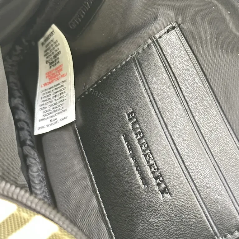 View 4 of Mini Burberry-Check Crossbody: Refined Utility Bag
