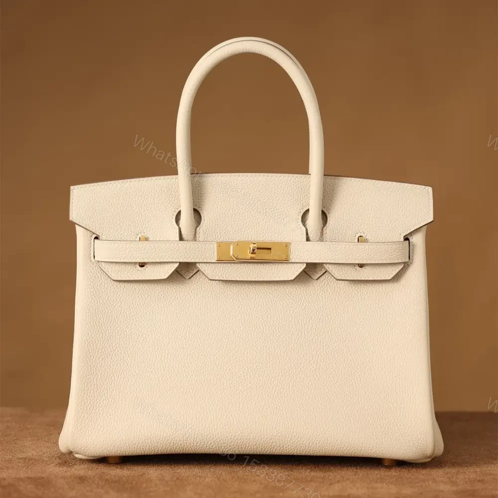 View 4 of 高仿Hermes*Birkin30奶昔白金扣免檢版