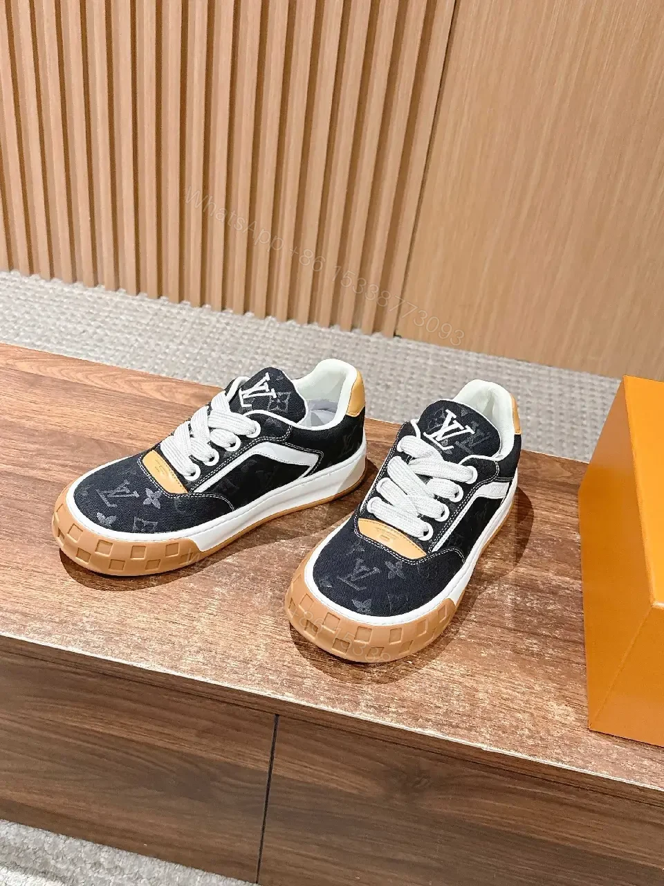 Monogram Knit Athletic-Chic High-Tops with Suede Accents — view 1