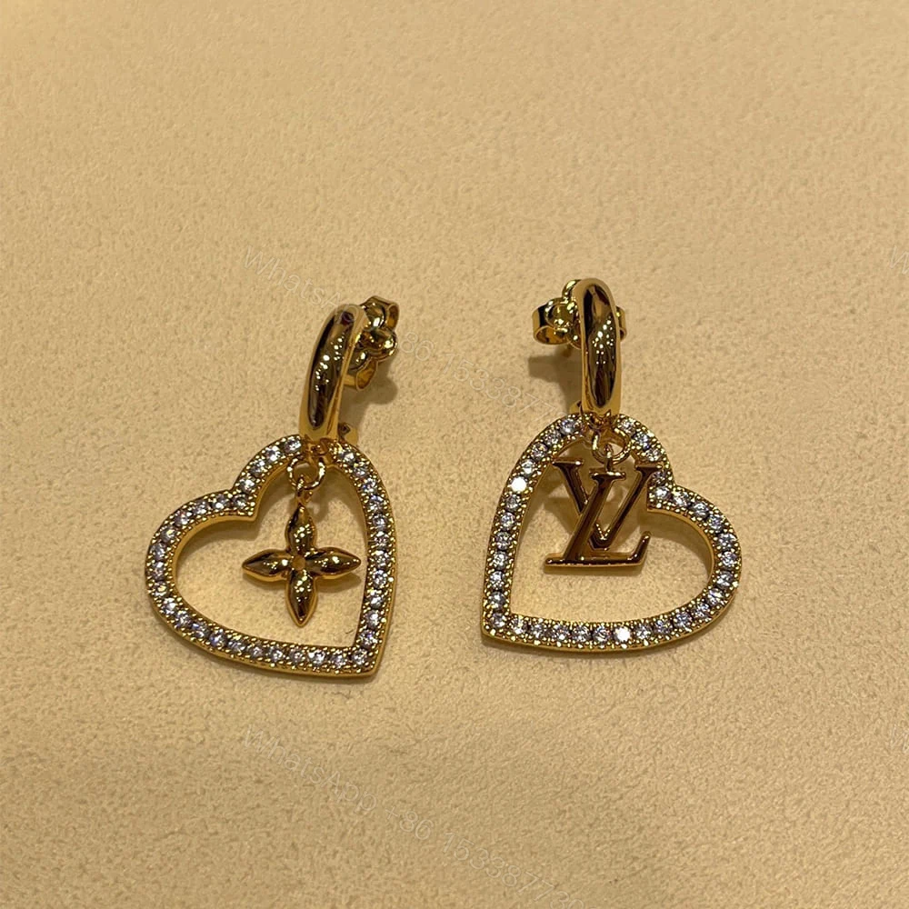 View 5 of MY LV HEART EARRINGS