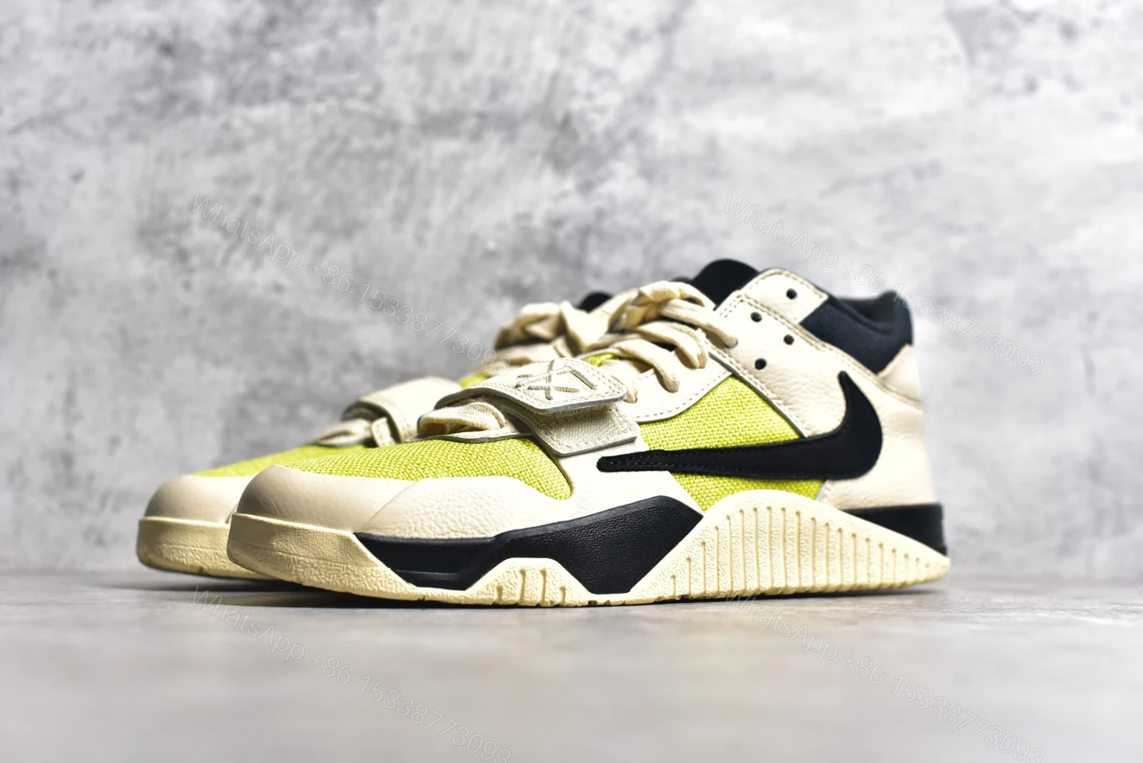 View 2 of Travis Scott x Jordan Jumpman Jack Bright Cactus Replica
