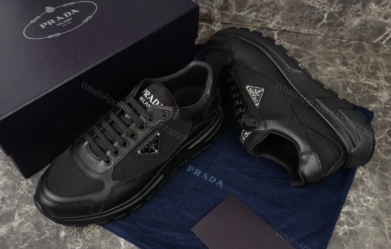 View 4 of All-Black Leather Sneakers: Luxe Everyday City Trainers
