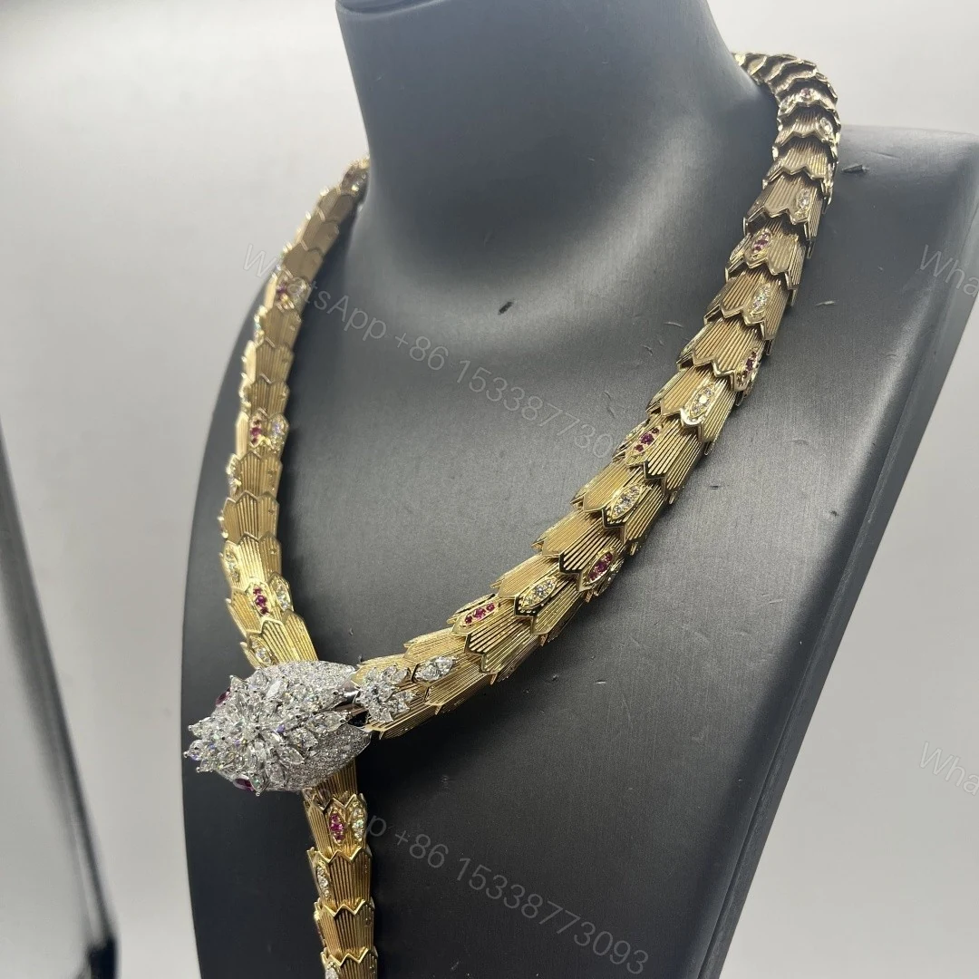View 5 of Bvlgari Serpenti Necklace Diamonds And Ruby High Jewelry