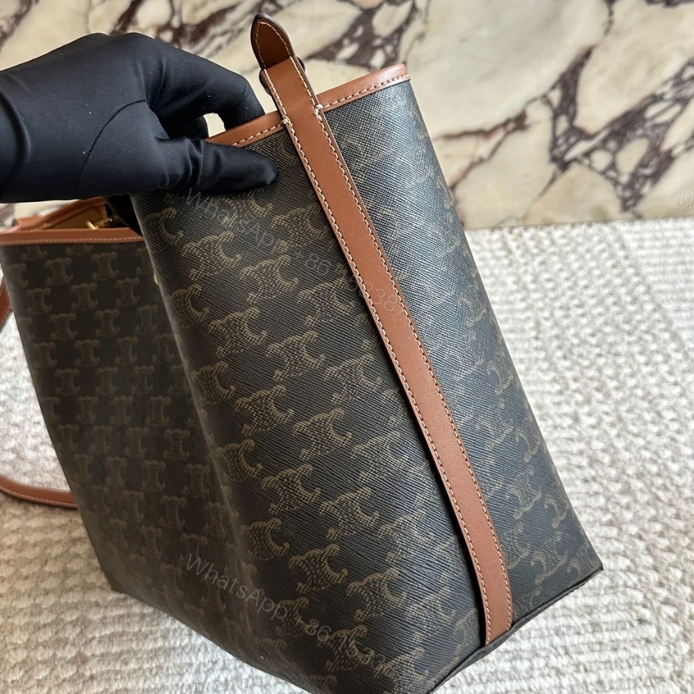 View 4 of Celine Soft Shopper Bag In Triomphe Canvas 33Cm