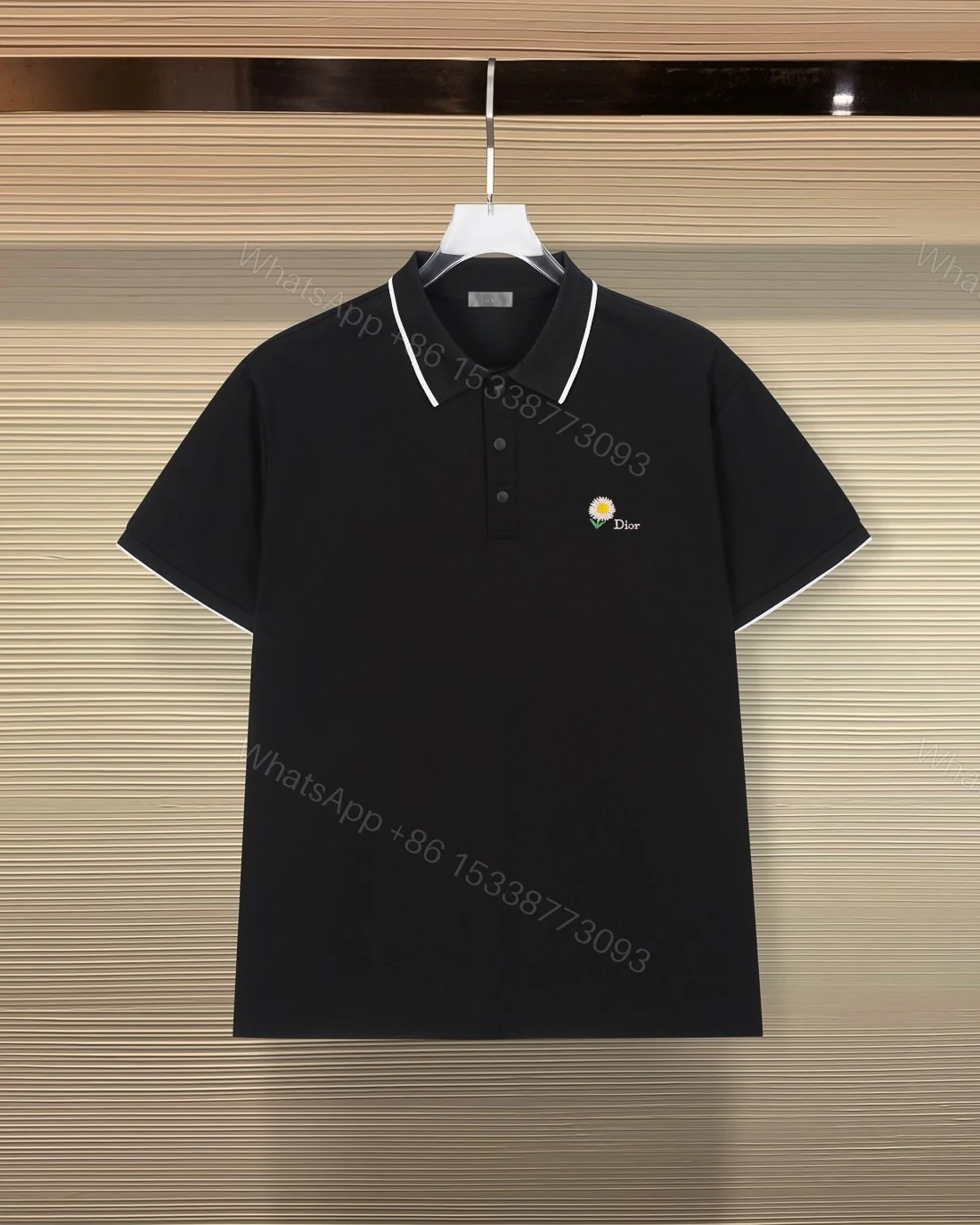 高仿Dior小雛菊POLO衫男士翻領商務休閒短袖 — view 1