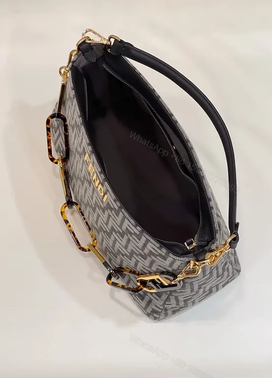 View 6 of Patterned Luxury Handbag with Gold-Accent Hardware
