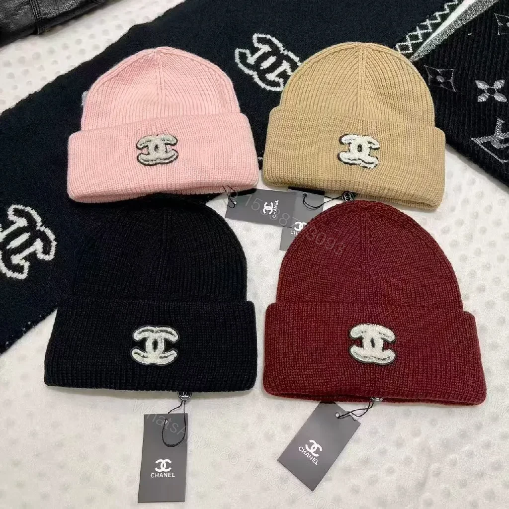 Black + Knit + Beanie + Subtle Logo + Beanie — view 1