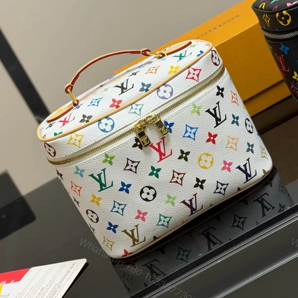 View 2 of Louis Vuitton X Takashi Murakami Nice BB Multicolored White 24Cm M28340