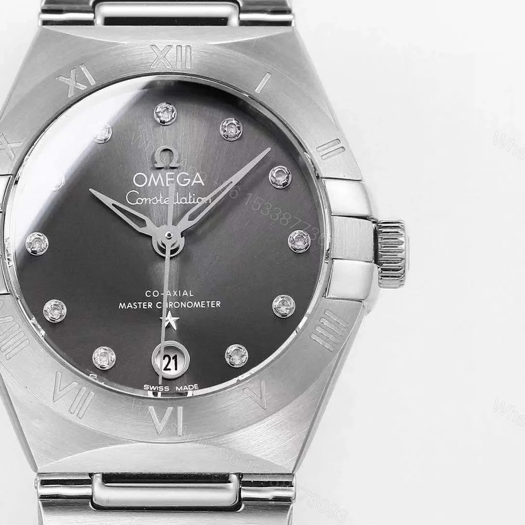 View 5 of Omega Constellation 29MM Women’s Watch V6 Version Silver with Diamond Markers Stainless Steel Bracelet