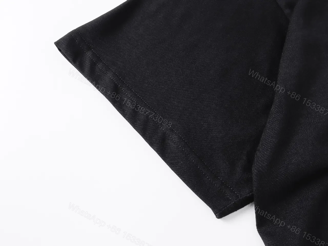 View 7 of Black Cotton Oversized Graphic Tee Balenciaga-inspired Logo Short Sleeve T-shirt
