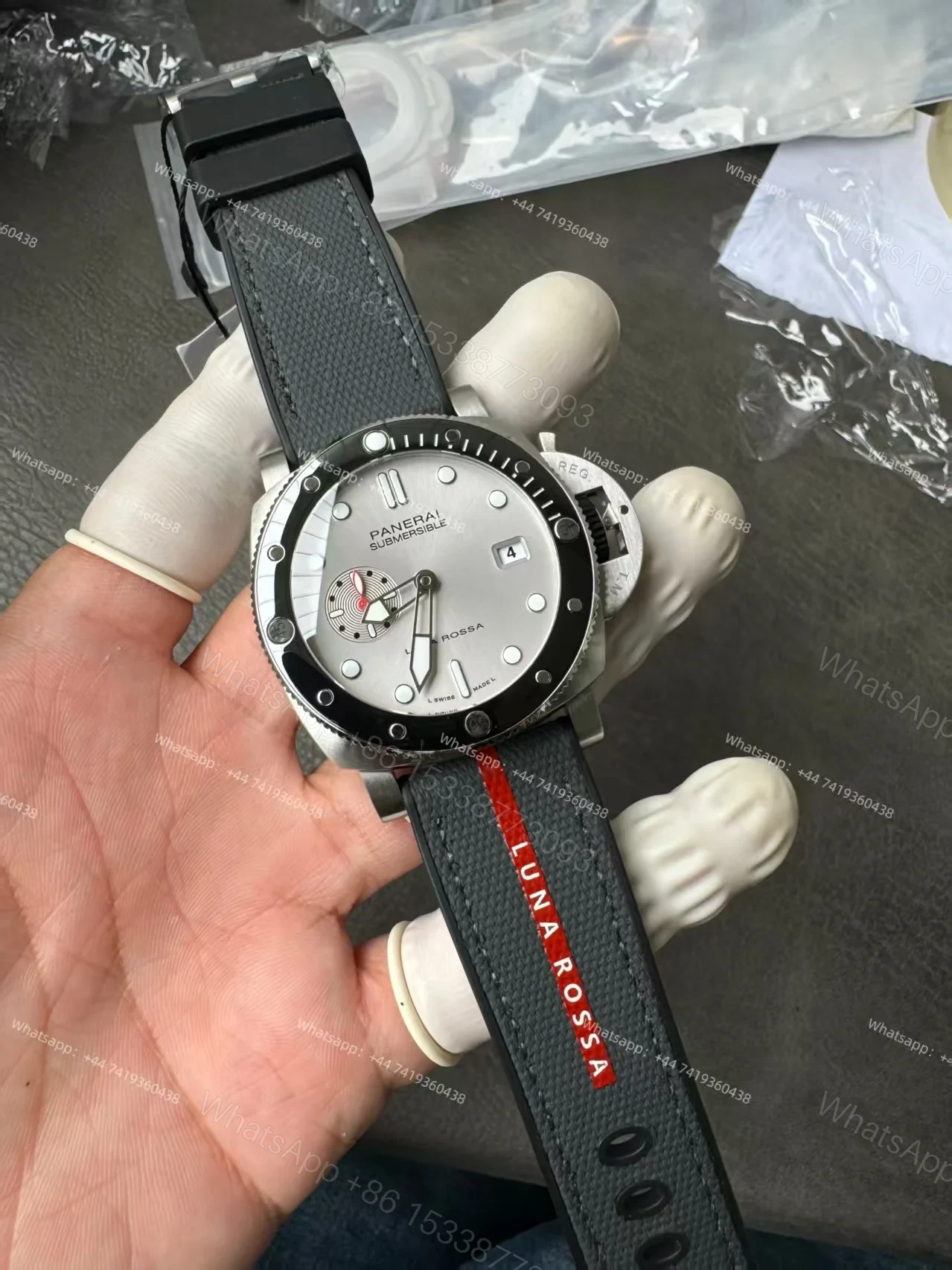 View 4 of Panerai Super Clone Submersible PAM01681 Luna Rossa 44MM