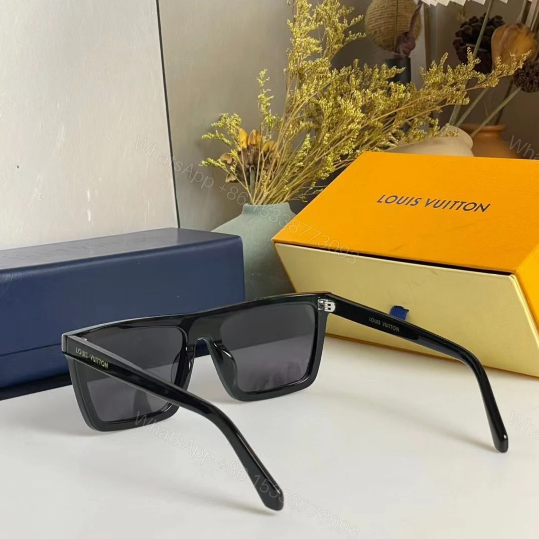 View 4 of Louis Vuitton Men Sunglass Black-Gray UV Protection