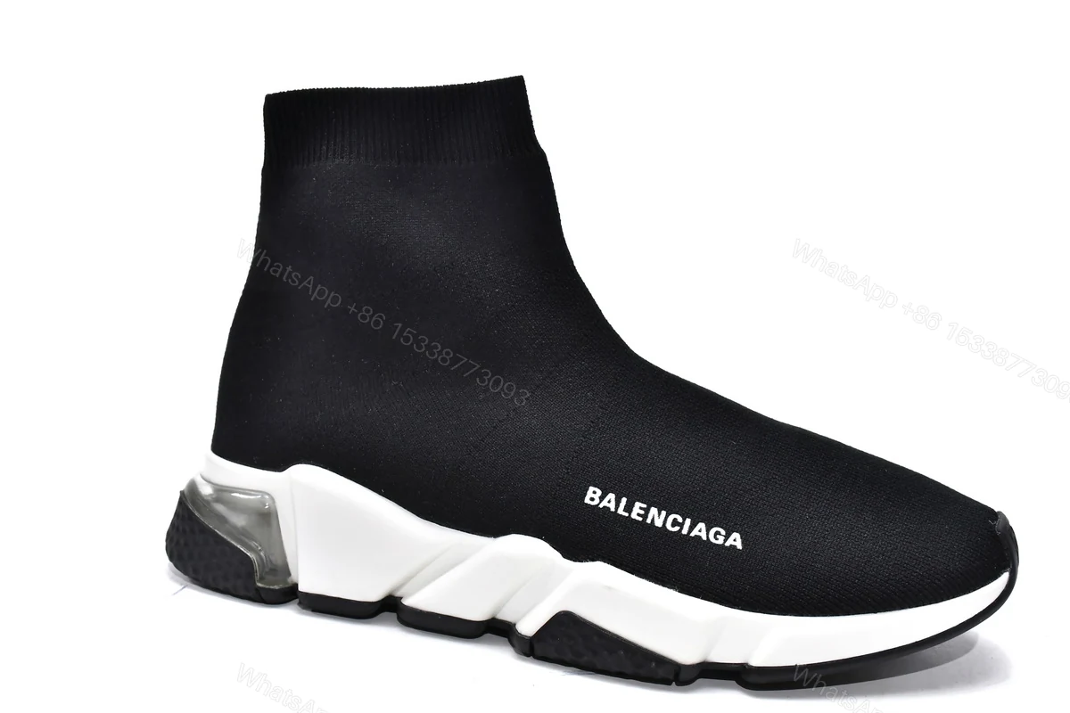 View 3 of Balenciaga Speed Trainer Black White