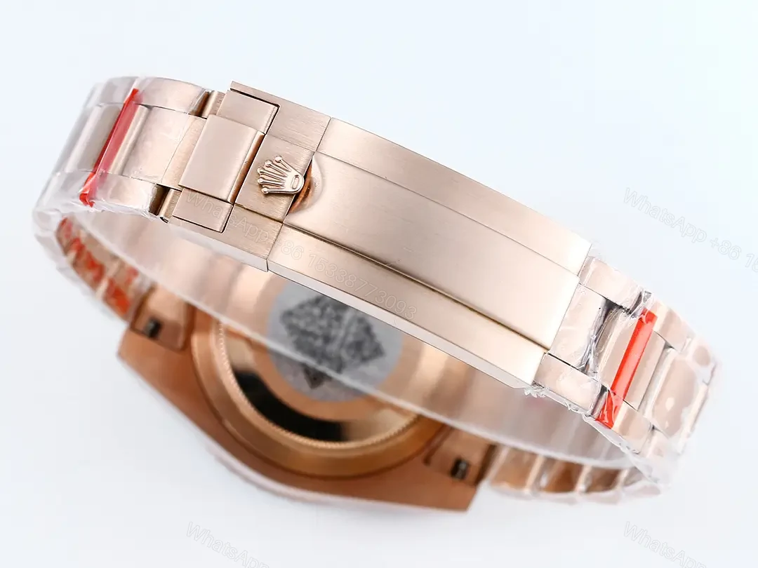 View 7 of Rolex Submariner Tiffany Rose Gold replica 40MM Oyster Bracelet Edition RLX-SUB-TIFFANY-ROSEGOLD-40MM-OYSTER-BLAKEN