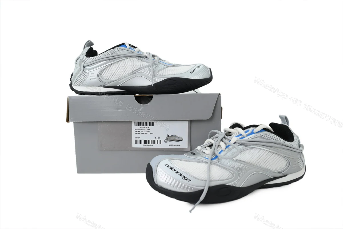 View 7 of Balenciaga Runner Radar 'White Grey Silver' 865703 WSTGL 9114