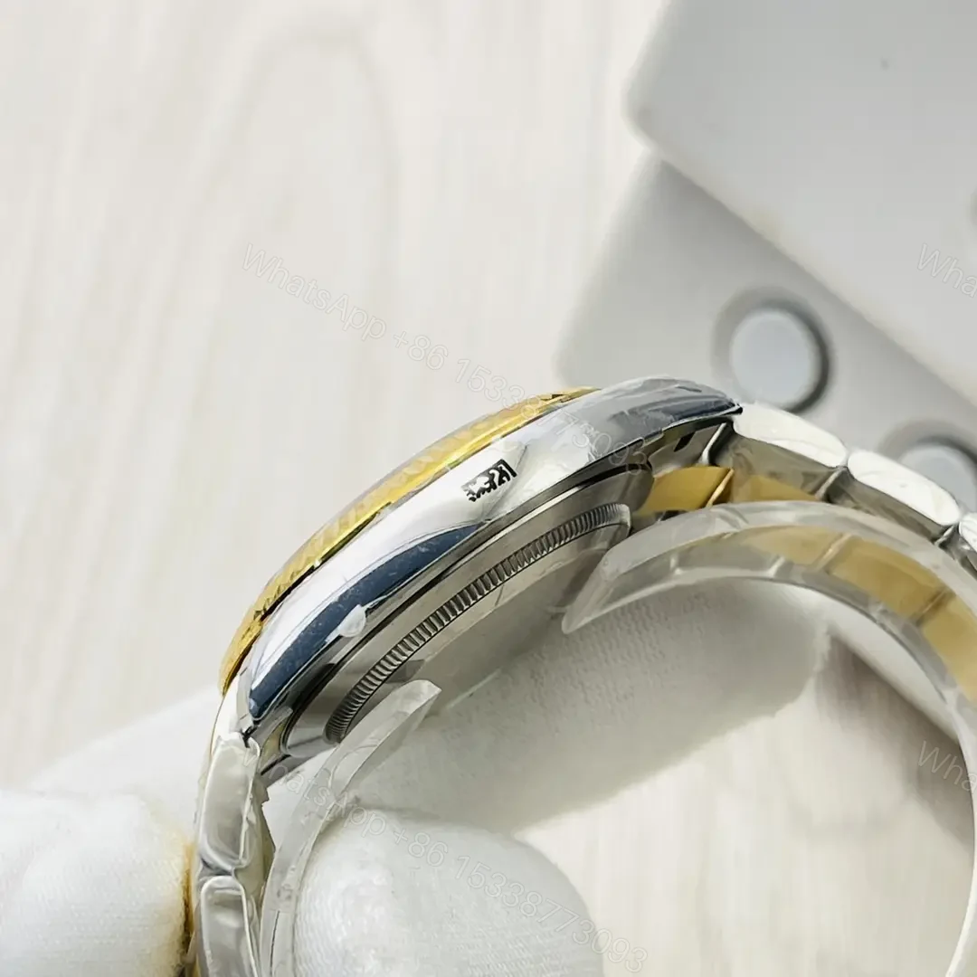 View 6 of Rolex Datejust 41 Yellow Rolesor Fluted Champagne Dial Oyster Bracelet – 126333-0009