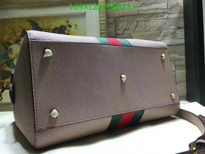 View 17 of Gucci Replica Ophidia Leather AAAA Black Bag