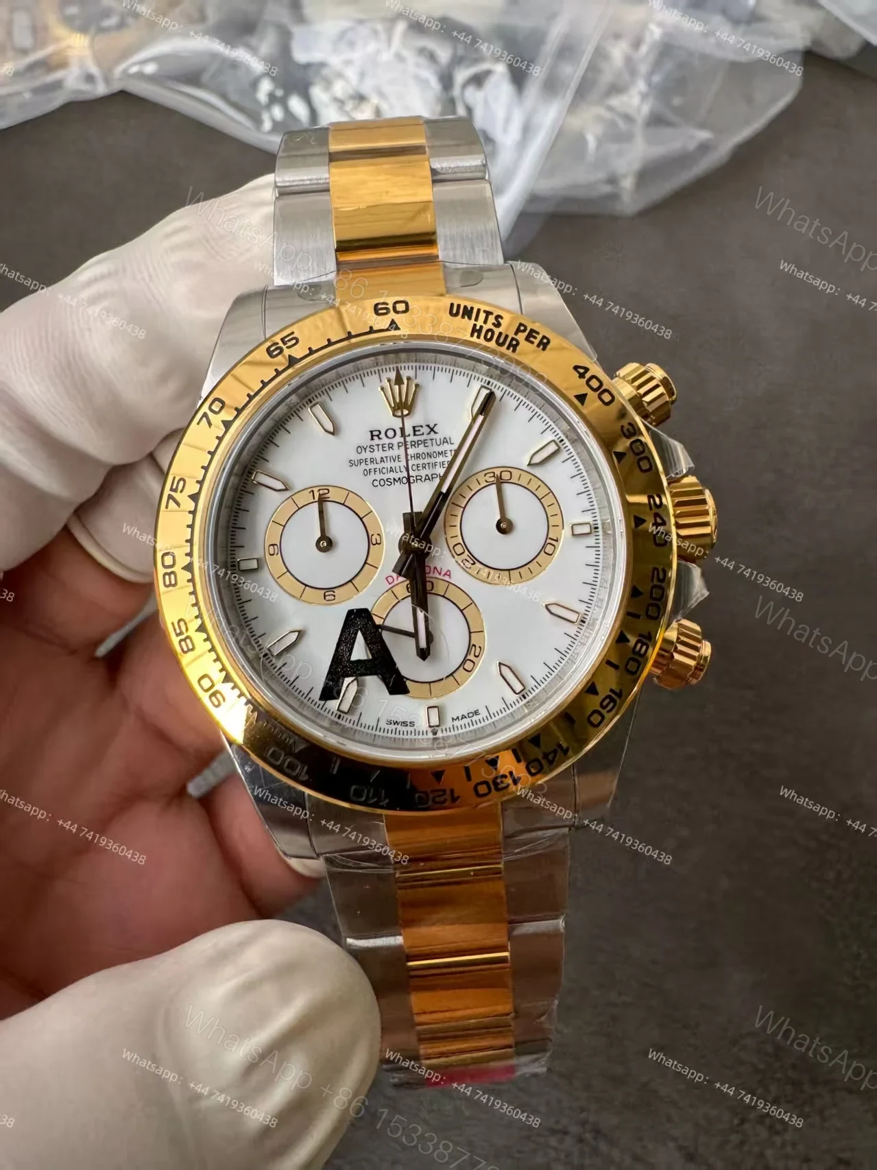 View 6 of Rolex Super Clone Daytona M126503-0001 White Dial Two-Tone 4131 Movement