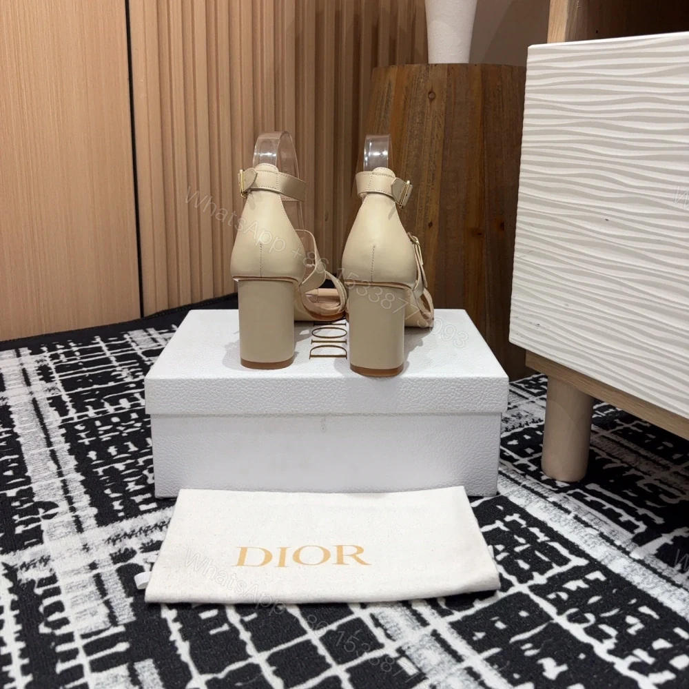 View 6 of 高仿Dior*Dway3系列KDO183高跟刺繡涼鞋膚色免檢版
