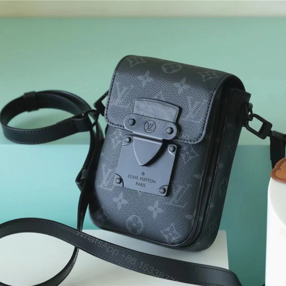 View 2 of Louis Vuitton S-Lock Vertical Wearable Wallet Monogram Eclipse 19cm