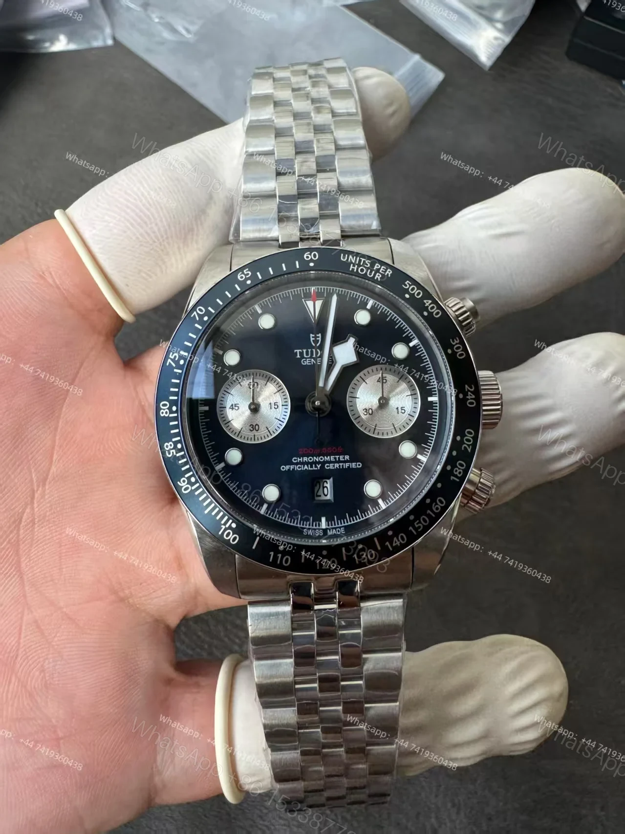 View 4 of Tudor Super Clone Black Bay Chronograph M79360B-0002 Blue dial