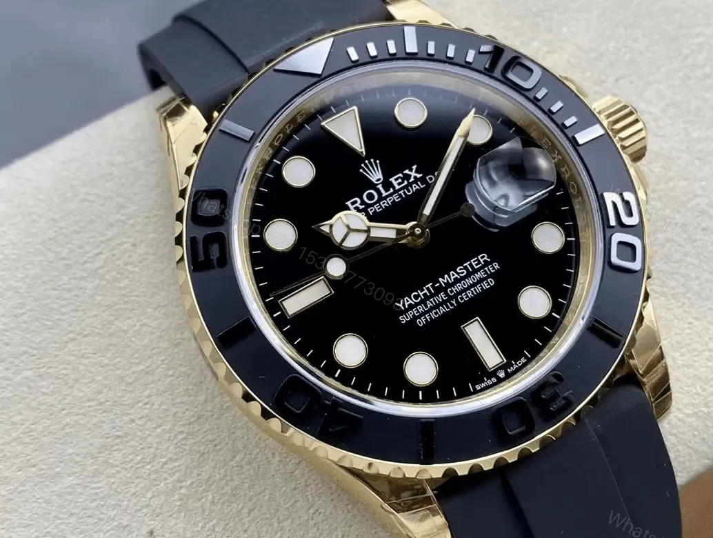 View 4 of Replica Clone Rolex YACHT-MASTER 42 Yellow gold 2022