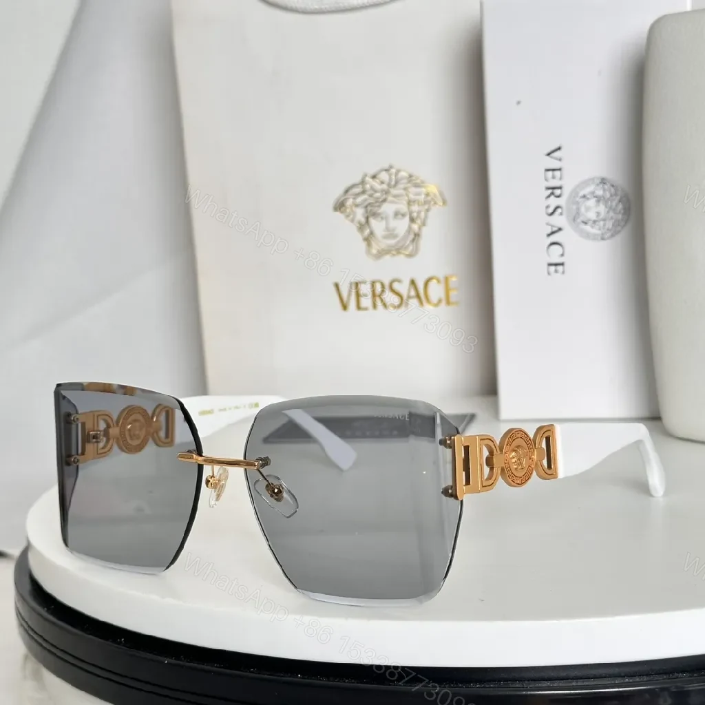 View 6 of Rose-Gold Accented Oversized Sunnies - Statement Luxury Shades
