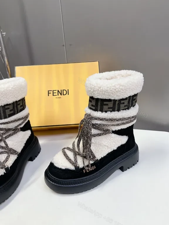 View 8 of Luxury Fendi-Influence Ankle Boot: Textured Leather, Bold Silhouette