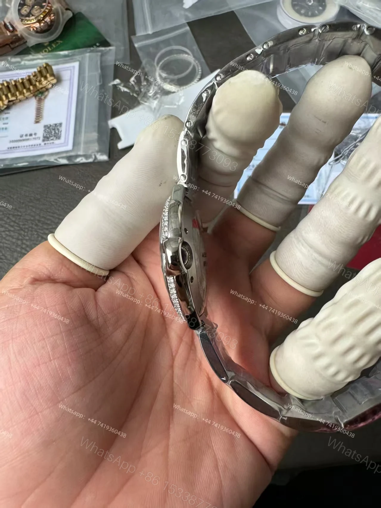 View 9 of Cartier Super Clone Ballon Bleu Diamond bezel 42MM