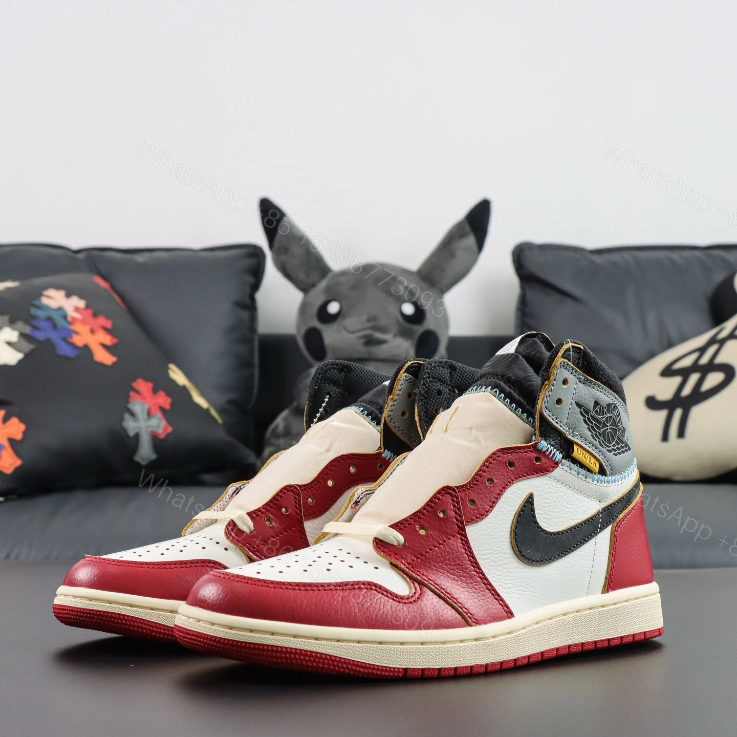 View 2 of Union LA x Air jordan 1 “Chicago/Shadow” 2025 Replica