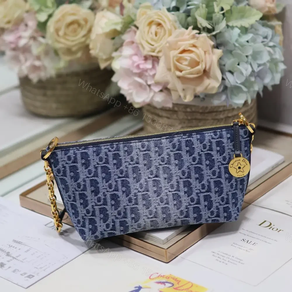 View 7 of 高仿Dior*StarHobo系列S320M49E鏈條手袋藍色免檢版