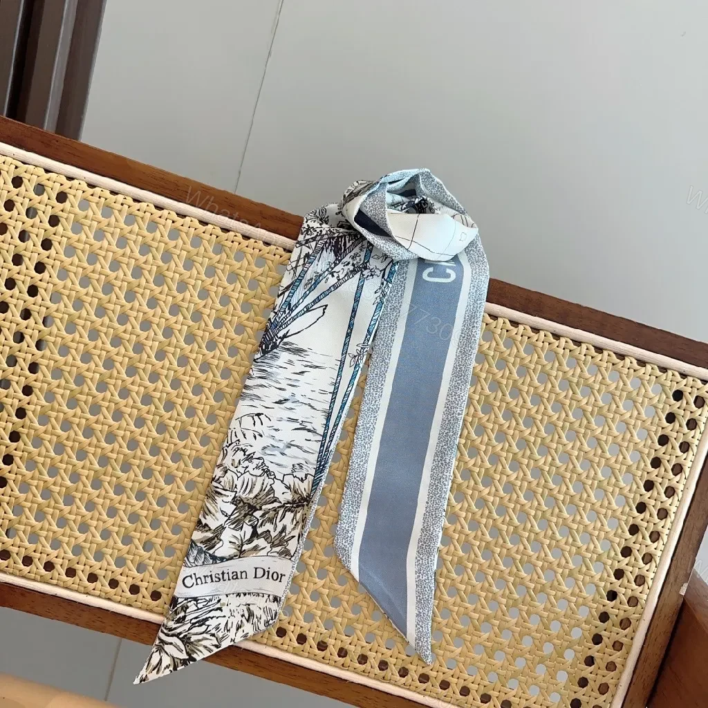 View 2 of Textured Botanical Scarves: Luxe Patterned Accessory Style