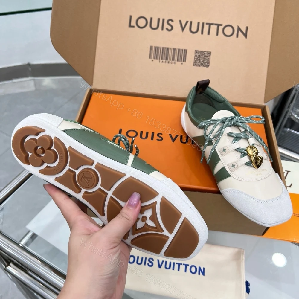View 4 of Louis Vuitton LV Sneakerina Light Green