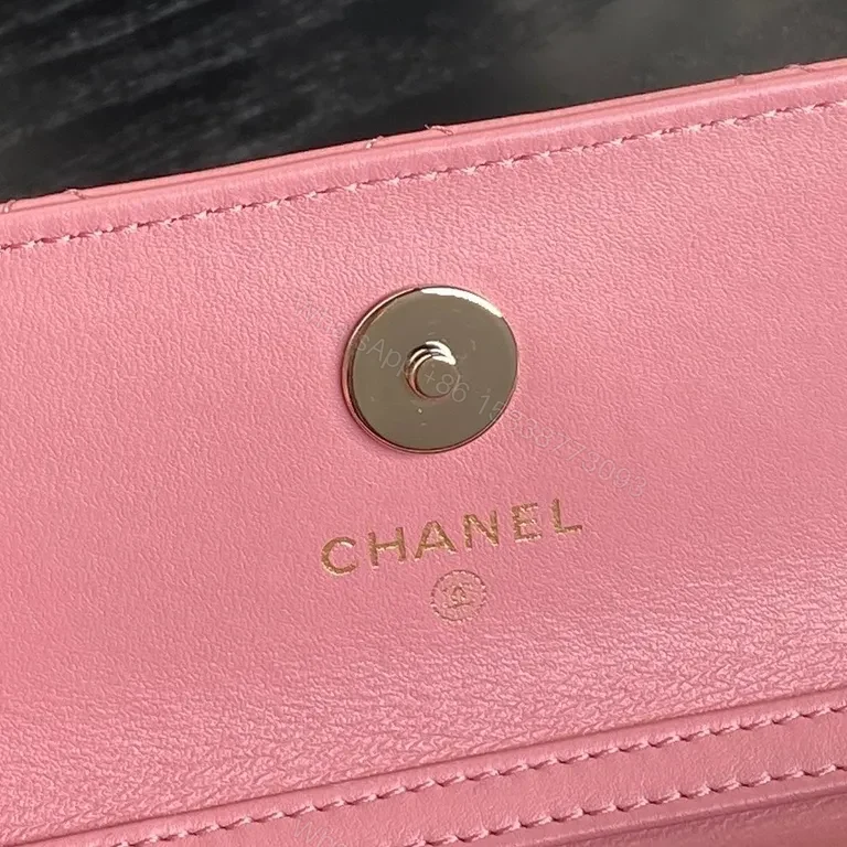 View 3 of Pink Quilted Chanel-Style Compact Bag: Everyday Luxe Edge